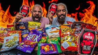 تحدي احررر شيبسات العالم 🌶 Hottest Chips In The World [upl. by Jer]