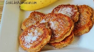 Jamaican Banana Fritters Recipe [upl. by Elicec]