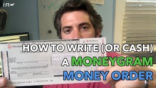 How To Write A MoneyGram Money Order From Walmart [upl. by Acirat]