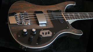 Nitrobacker v20 Custom Rickenbacker style bass w Bartolini pickups  EMG preamp PMM [upl. by Ttoille]