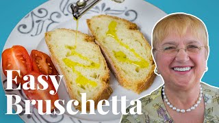 How to Make Authentic Italian Bruschetta with Lidia Bastianich  Chowhound at Home [upl. by Rebme]