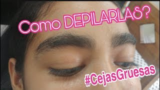 Depilación de CEJAS GRUESAS con CERA ❤️ [upl. by Nangem]