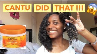 NO GEL WASH AND GO  Cantu Coconut Curling Cream [upl. by Zipah]