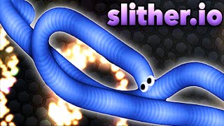 WORLDS LONGEST SLITHERIO SNAKE SlitherIO [upl. by Anale]