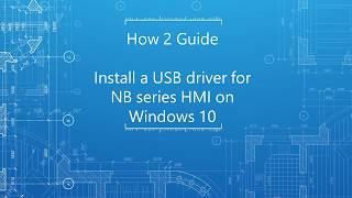 How to install a USB driver for an NB series HMI [upl. by Christean]