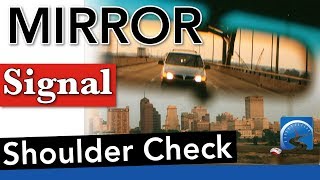 How to Mirror Signal Shoulder Check to Pass Your Road Test [upl. by Anyahc]