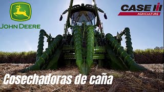 Cosechadoras de caña CASE IH AUSTOFT vs JOHN DEERE CH570  CH670  CH950 [upl. by Lampert]