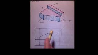 Beginning Orthographic Projection [upl. by Arte565]