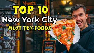 Top 10 NYC Foods You MUST try Before you DIE [upl. by Marlea]