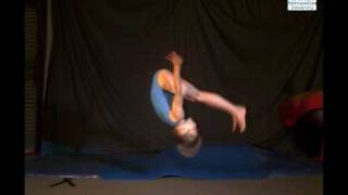 Back Somersaults  Gymnastics Slow motion [upl. by Nunnery737]