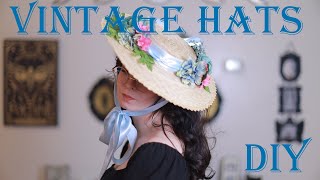 Diy Vintage Inspired Straw Hat [upl. by Bengt828]