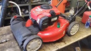 troybilt tb200 mower briggs and stratton 625 ex carburetor repair [upl. by Neggem]