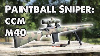 New Paintball Sniper Rifle  The CCM M40 [upl. by Adnirod311]