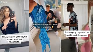 quotFlashing My Bf And See His Reactionquot Tiktok Compilation [upl. by Rubliw]