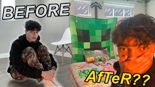 minecraft room makeover cuz im 4 [upl. by Fidole369]