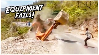 Extremely Dangerous Heavy Equipment Fails  Heavy Equipment Operator Lessons [upl. by Alrep]