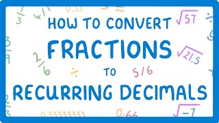 How to Convert Fractions to Recurring Decimals Proportions Part 36 [upl. by Liarret783]