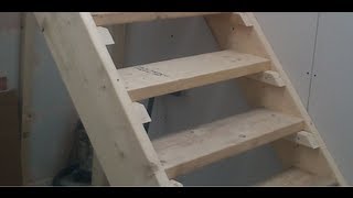 How to build Stairs Easy steps DIY staircase [upl. by Nevart340]