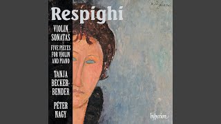 Respighi 6 Pieces for Violin and Piano P 44 IV Valse caressante Tempo lento di Valzer [upl. by Iy]