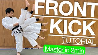 【KARATE TUTORIAL】 Basics amp Practice Drill of Mae Geri Explained [upl. by Couture]