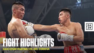 FIGHT HIGHLIGHTS  Julio Cesar Martinez vs Joel Cordova [upl. by Stringer]