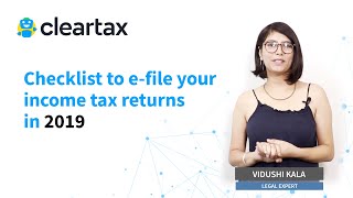 Income Tax Returns Efiling  Checklist for ITR  Efiling in India Online  Efiling due date [upl. by Bebe407]