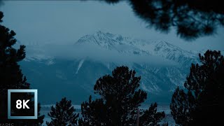 8K 3 Hours Mountain Snow Nature Sounds for Sleep and Study Twin Lakes Colorado ASMR [upl. by Shivers]