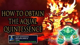 How to Summon Ragnaros  Aqual Quintessence  Classic WoW [upl. by Wenonah]