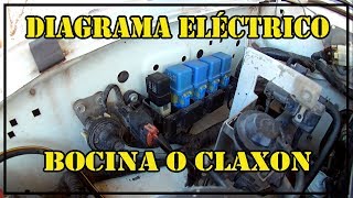 Diagrama Eléctrico de Bocina o Claxon [upl. by Saval]