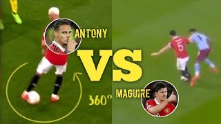 SPIN MOVE Battle  Antony vs Harry Maguire Who is The Winner [upl. by Eillac]