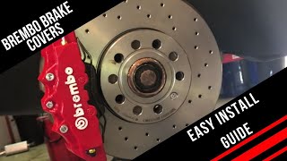 How To Install Brembo Brake Caliper Covers  Quick And Easy [upl. by Eel]