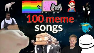 100 meme songs with real names [upl. by Cohby68]