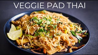 Vegetarian Pad Thai Recipe TO MAKE TONIGHT ผัดไทย [upl. by Hasina]